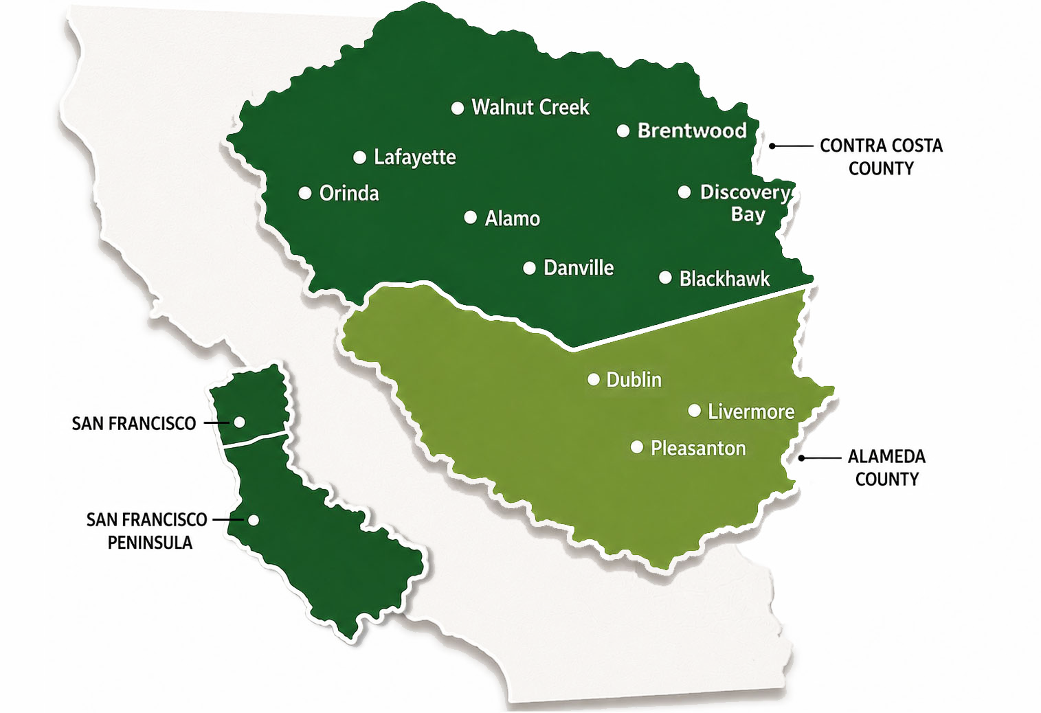 Jc Tree Service Area Map